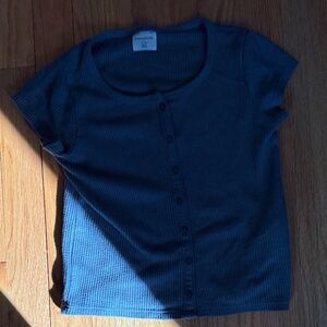 Abercrombie Kids Navy Button-Up Shirt